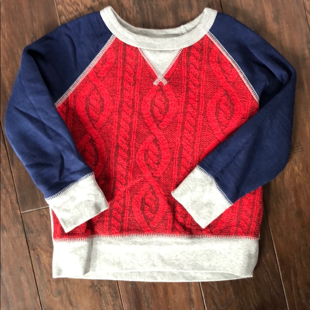 Boys color block sweater